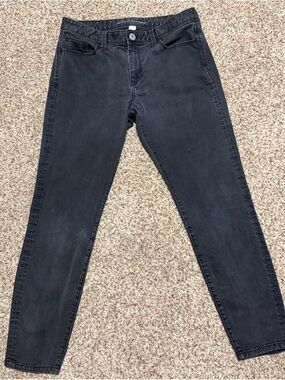 Banana Republic Black Wash Skinny Ankle Jeans Size 29